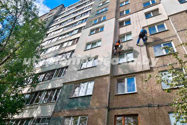 Наружное утепление 3-х квартир Минске